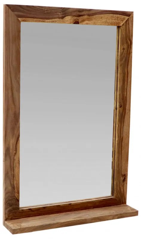 Zrkadlo Suri 60x90 z indický masív palisander Natural