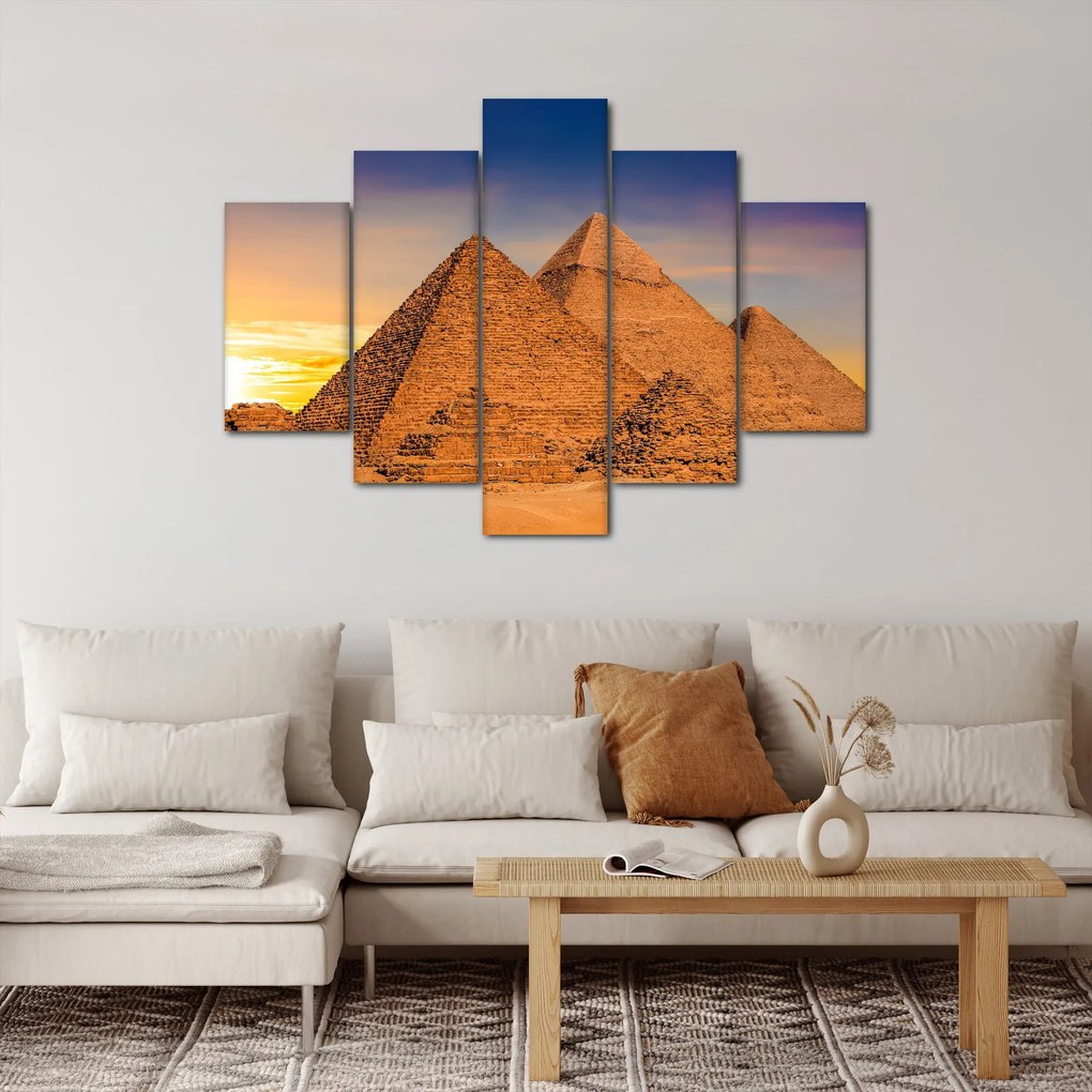 Obraz - Egyptské pyramídy (150x105 cm)