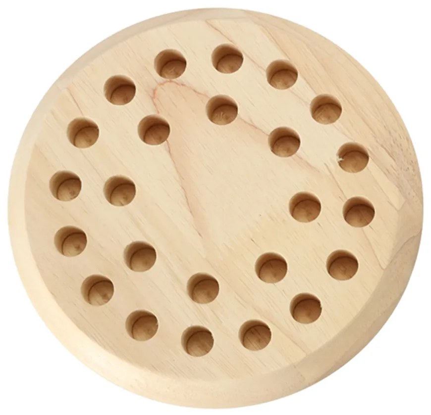 KIK Drevená pamäťová hra Čínsky zápas – 24 farebných pešiakov, Montessori, pre deti