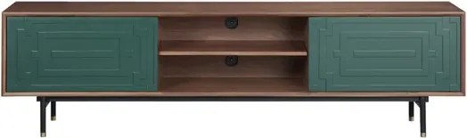 TV stolík Stilig ST153 200 cm orech/zelený