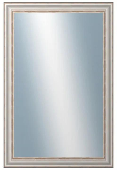 DANTIK - Zrkadlo v rámu, rozmer s rámom 40x60 cm z lišty TOULON biela veľká (2665)