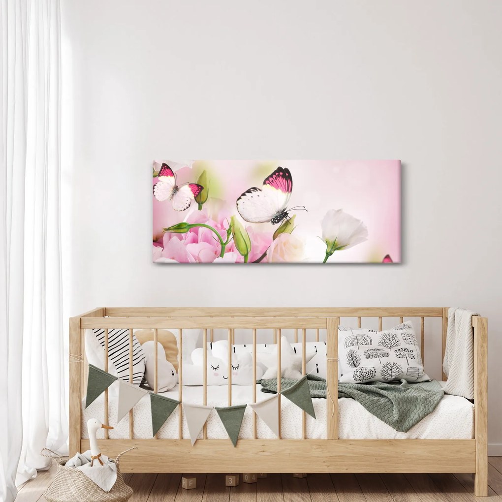 Obraz - Motýľ (120x50 cm)