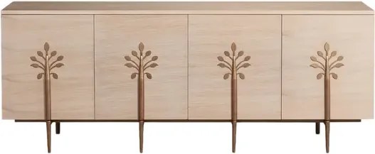 Komoda Stilig ST307 180 cm dub biely/zlatá