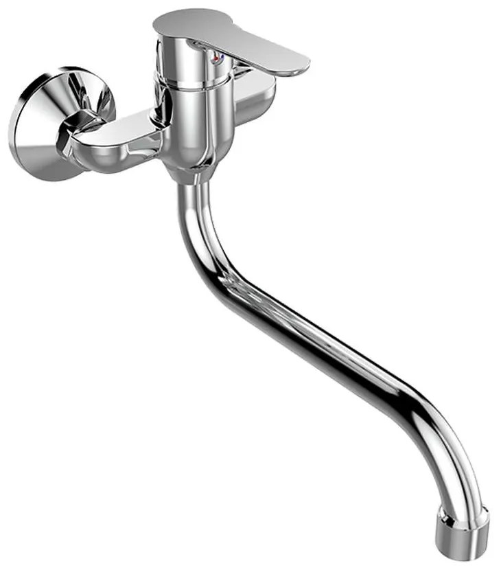 Mereo Mereo, Drezová nástenná batéria, Zuna, s ramienkom rúrkovým ø 18 mm - 300 mm, chróm, MER-CB301A06Z