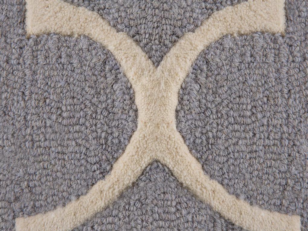 Bavlnený koberec 80 x 150 cm sivý SILVAN Beliani