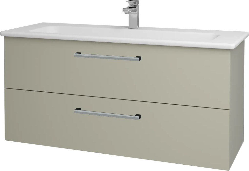 Dřevojas - Koupelnová skříň GIO SZZ2 120 - M05 Béžová mat / Úchytka T03 / M05 Béžová mat (202941C)