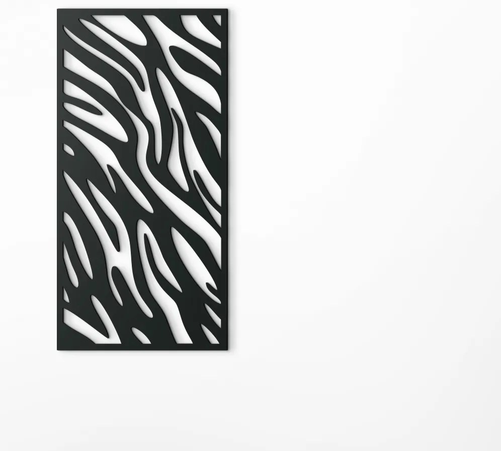 drevko Drevený obraz na stenu Kontrast Rozmer obrazu: 44,5 x 22 cm, Farba dekorácie: Čierna