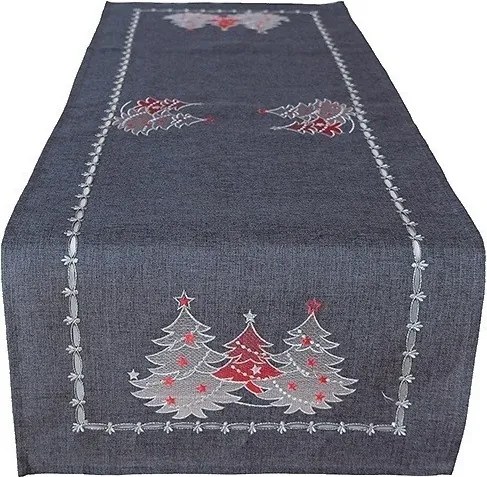 Obrus Vianočné stromčeky 40 × 85 cm