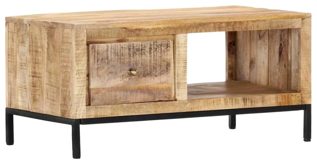 vidaXL Konferenčný stolík 88x50x42 cm masívne mangovníkové drevo