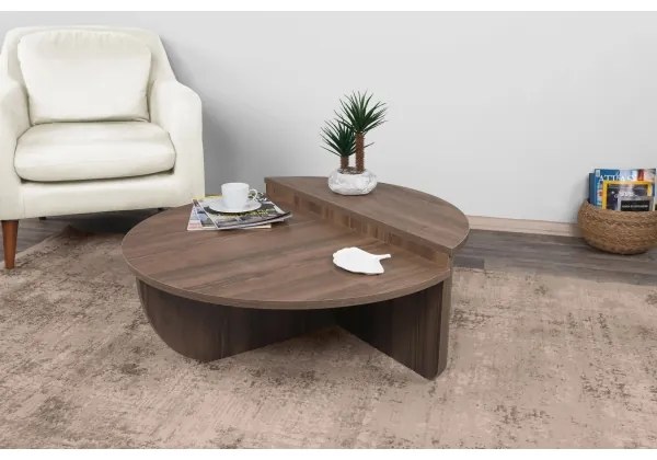 SADA 2x Konferenčný stolík PODIUM hnedá