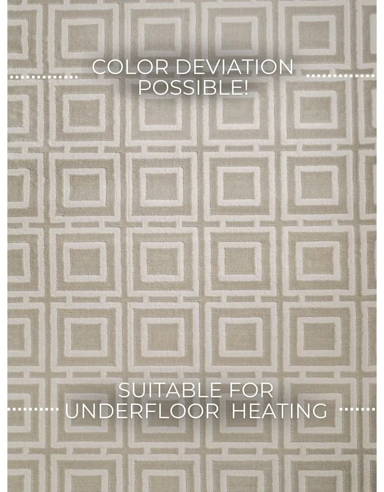 Krémový koberec 200x280 cm Perles Howlite – Elle Decoration