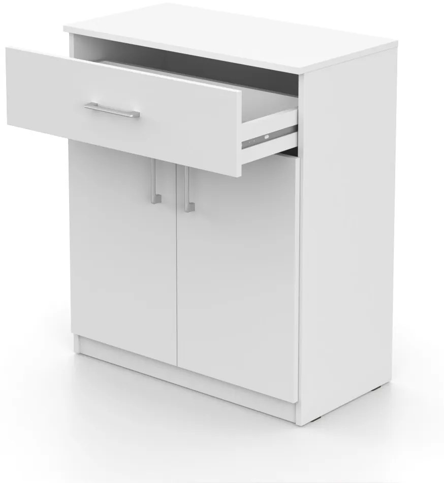 DREVONA Komoda biela BASIC 2DV + 1ZAS