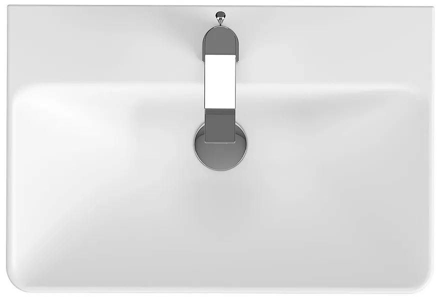 Cersanit Mille Slim, skrinkové umývadlo 60x41 cm, biela, K675-002