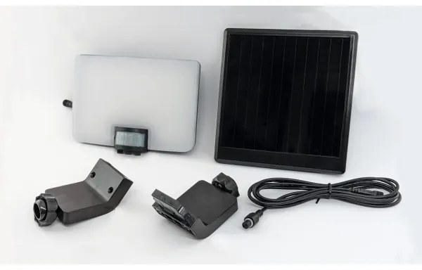 LED Solárne nástenné svietidlo so senzorom LED/12W/3,7V 4000 mAh IP54