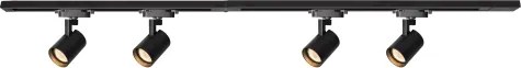 BRILAGI - Bodové svietidlo v lištovom systéme HUSKY 4xGU10/10W/230V 150 cm čierne