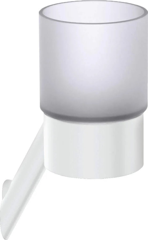 Deante Silia, nástenný kúpeľňový pohár, biela matná, DEA-ADI_A911