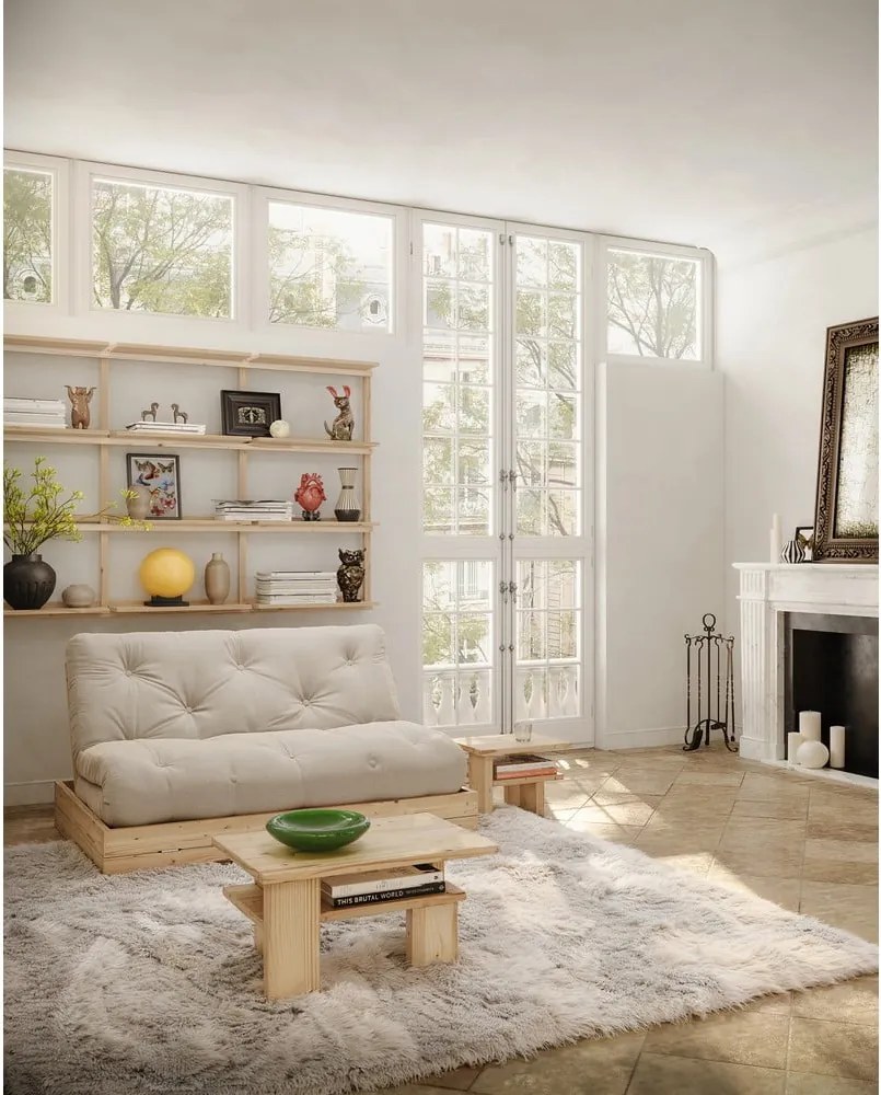 Hnedý konferenčný stolík z borovicového dreva 45x68 cm Japan – Karup Design