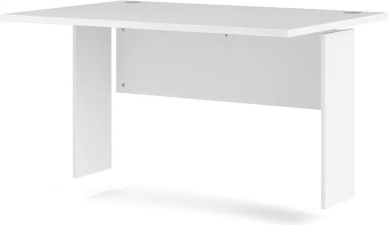Psací stůl Office 80400/70 120 cm bílý/stříbrný