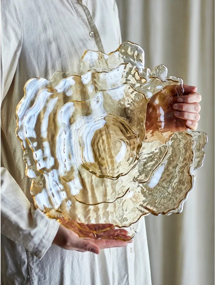 Béžová sklenená misa ø 38,5 cm Asimi – Bloomingville