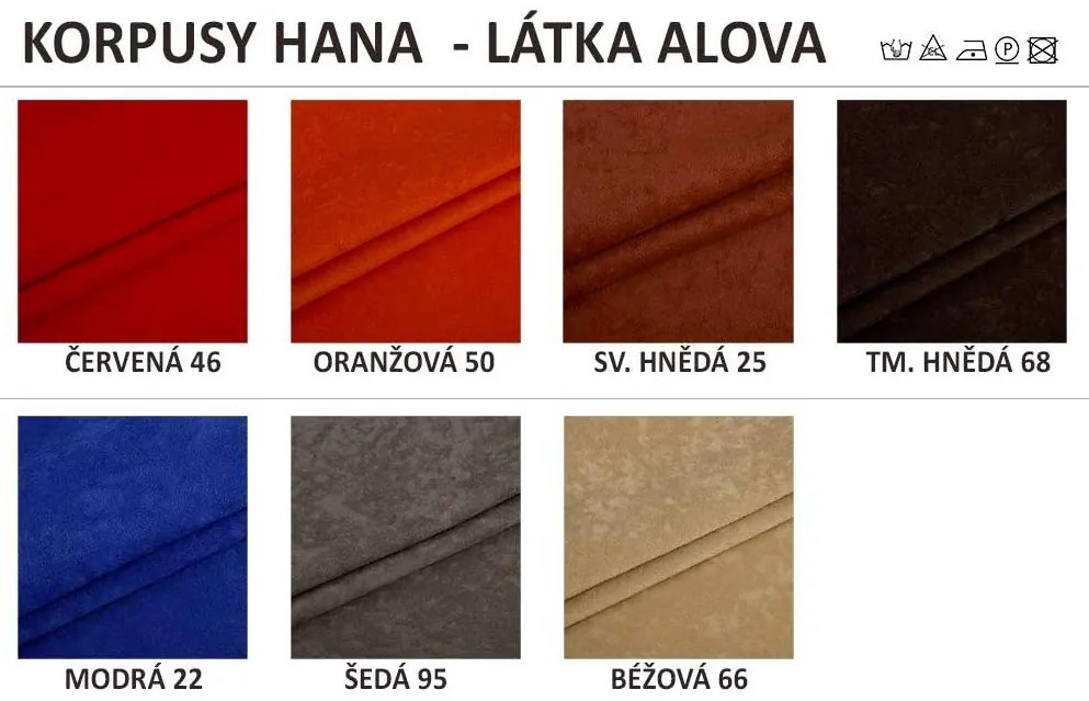 Nabytekmorava Rozkladacia pohovka Hana farebné čalúnenie: hnědá, čalúnenie: 53675-1044 béžová