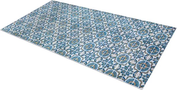 Protišmykový koberec / behúň ANDRE 53020 modrý / béžový