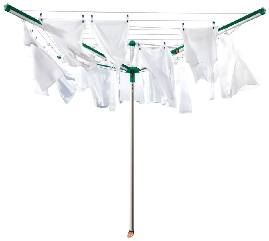 Vonkajší sušiak na bielizeň v striebornej farbe 60 m Linomatic 600 Deluxe Cover – LEIFHEIT