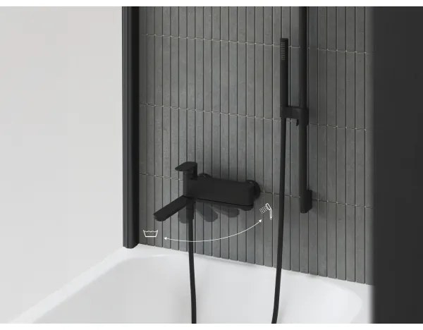 Ravak X070463 - Vaňová batéria CHROME čierna