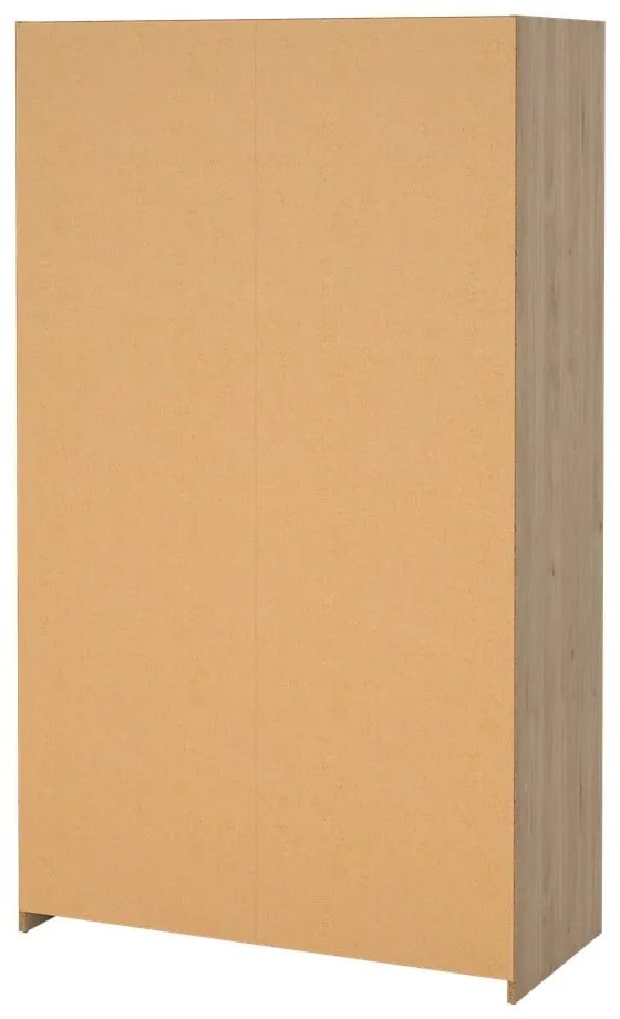 Bielo-béžová šatníková skriňa v dekore duba 105x180 cm Kit – Tvilum