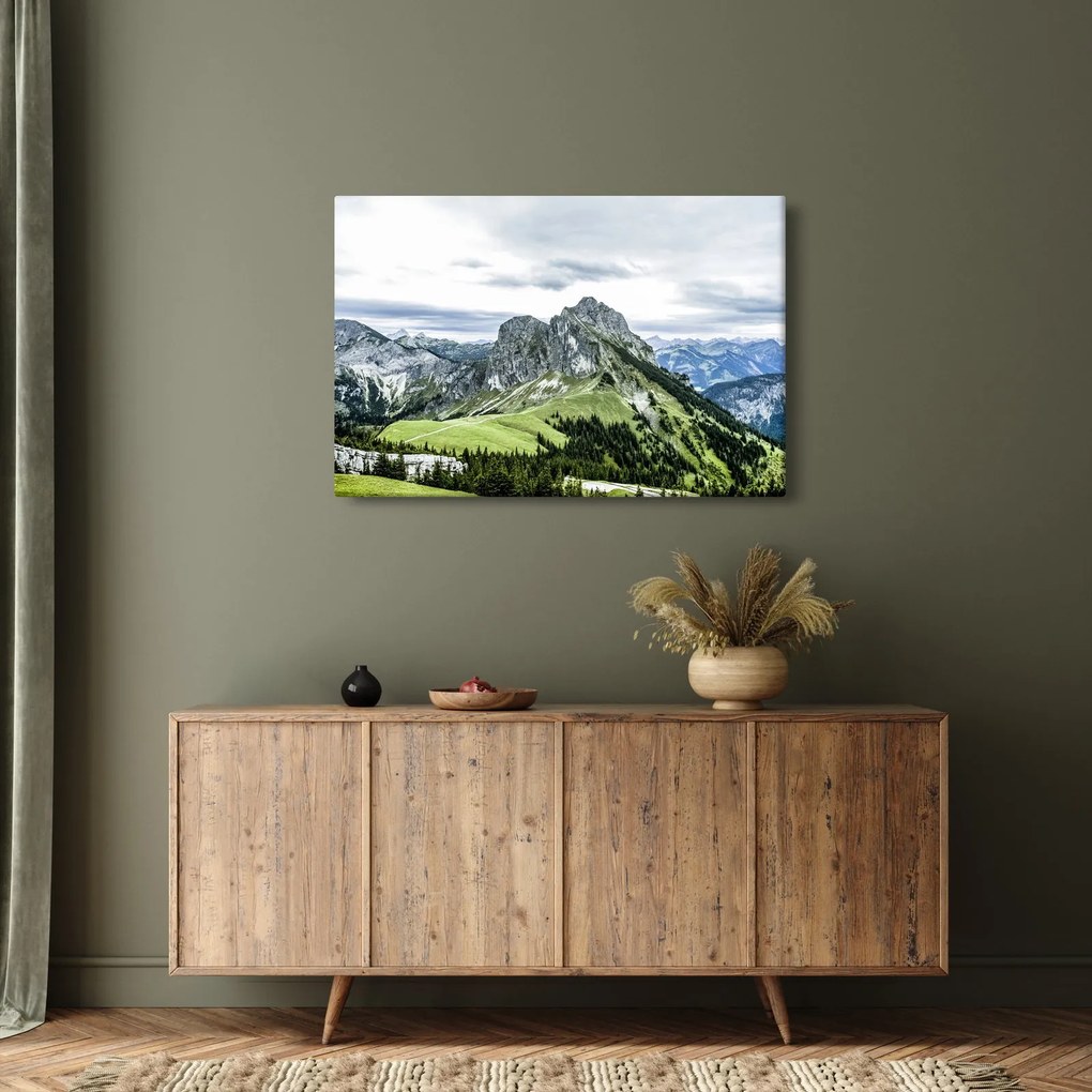 Obraz - Vrcholy hôr (90x60 cm)