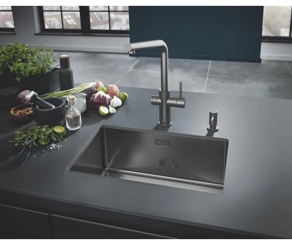 GROHE 40535AL0 - Dávkovač tekutého mydla COSMOPOLITAN 500 ml grafitový