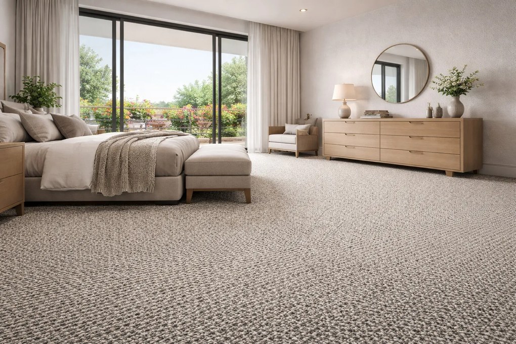 Timzo, Metrážny koberec Orion 9249, na mieru, šíře 4m,5m, hnedá, filc, chodba / predsieň