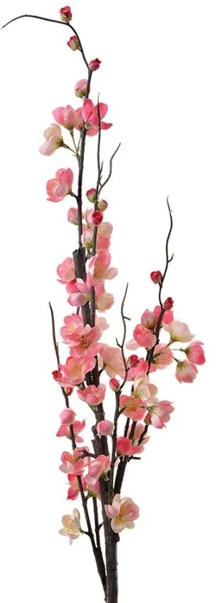 Dekorácia umelá ružovo kvitnúca vetvička Cherry Blossom - 7*7*115 cm