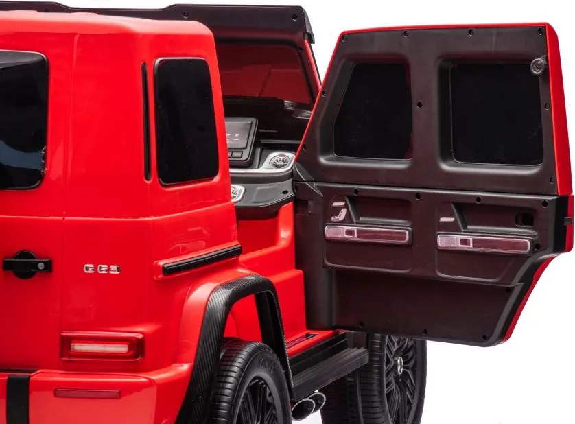 LEAN CARS Elektrické autíčko Mercedes G63 XXL červené 4x4