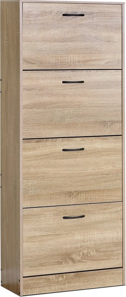 Skrinka na topánky s priehradkami G1018 OAK, dub