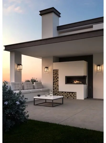 Redo 90462 - Vonkajšie nástenné svietidlo YARD 1xE27/42W/230V IP44 antracit