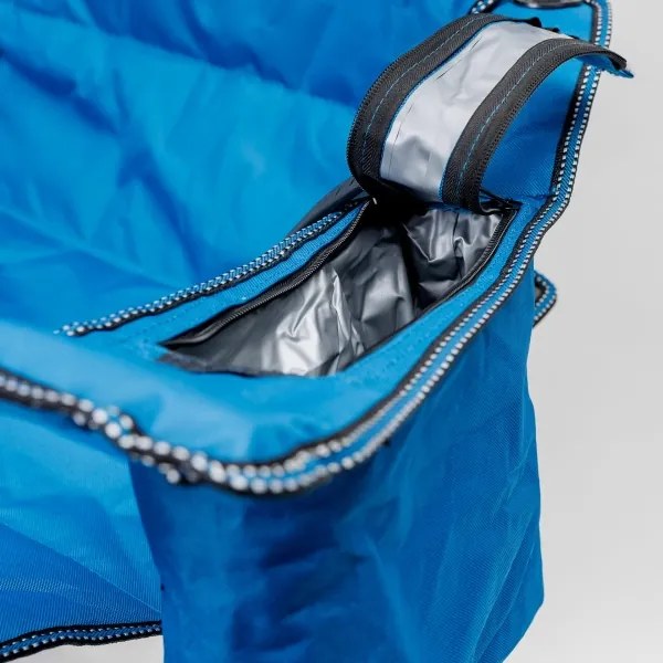 Skladacia kempingová stolička modrá