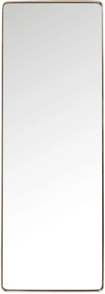 Zrkadlo s rámom v medenej farbe Kare Design Rectangular, 200 x 70 cm
