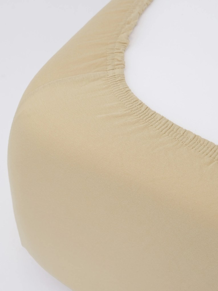 Jersey plachta do postieľky Classic 70 x 140 cm – béžová