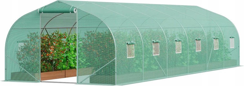 Fóliový tunel do záhradného skleníka 27 m2 9x3x2 m