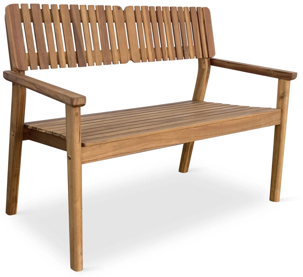 Noela Záhradná drevená lavička LUCY pre 2 osoby