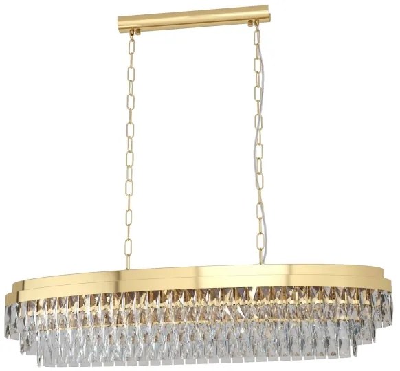 Eglo 39463 - Luster na reťazi VALPARAISO 13xE14/40W/230V zlatá