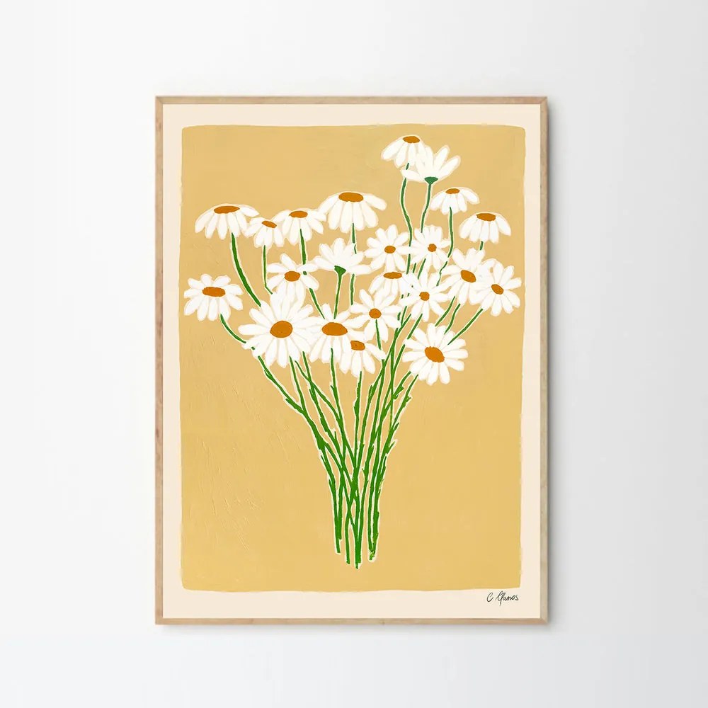 The Poster Club Plagát Daisies by Carla Llanos 50x70 cm