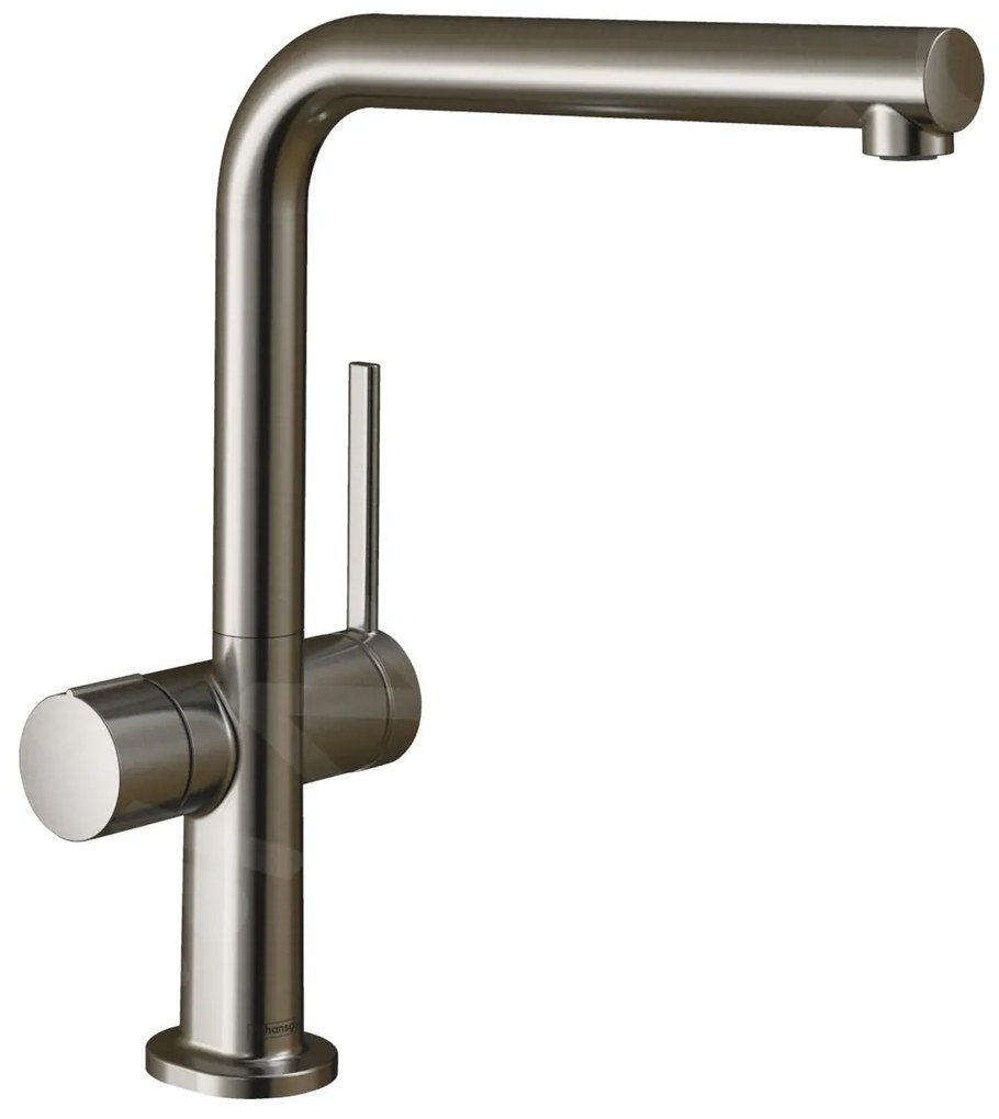 Hansgrohe M54, drezová batéria Talis 270, s uzatváracím ventilom na spotrebič, vzhľad nehrdzavejúcej ocele, HAN-72827800