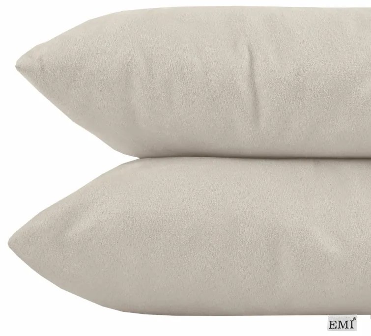 Vankúš krémový semiš EMI, Vankúš 40x40 cm