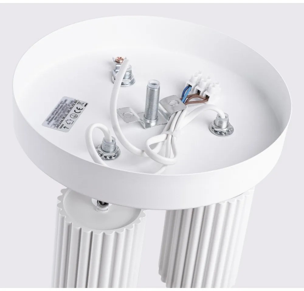 Biele bodové svietidlo Gleam – Sollux