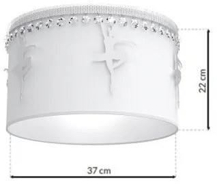 Detské stropné svietidlo BALLET 1xE27/60W/230V