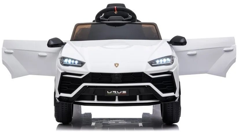 LeanCars  Elektrická autíčko Lamborghini Urus - biele - 2x45W - BATÉRIA - 12V4,5Ah - 2023