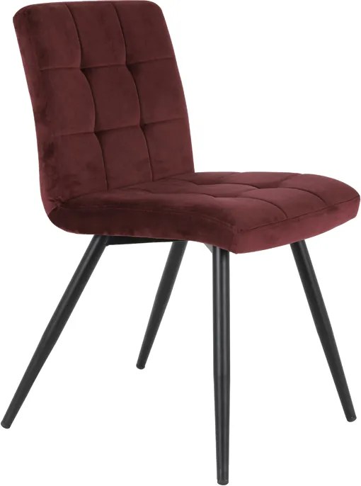 Jedálenská stolička 49x57x84 cm OLIVE velvet burgundy