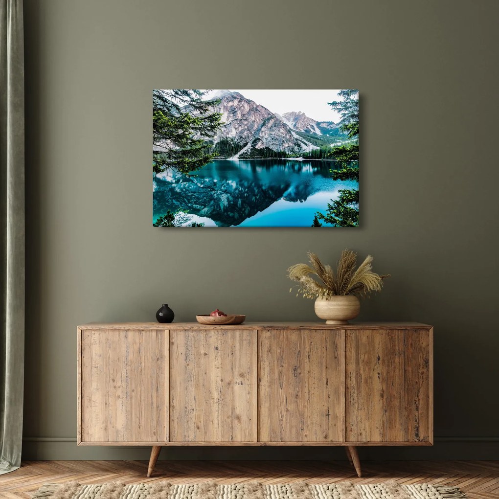 Obraz Jazerá v Alpách (90x60 cm)