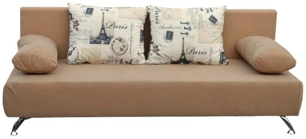 Lacná rozkladacia pohovka KALI LUX - kremová